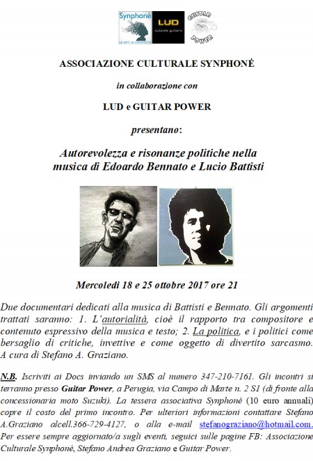 Autorevolezza e risonanze politiche nella  musica di Edoardo Bennato e Lucio Battisti